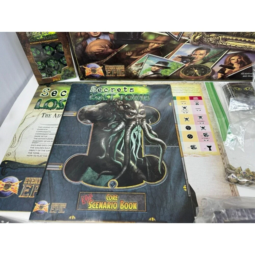 Secrets Of The Lost Tomb 1st Edition Everything Epic Adventure Game Complete!